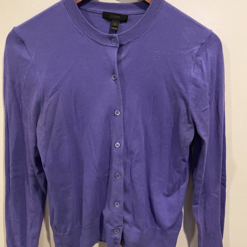 J.Crew Periwinkle Cardigan, Size M